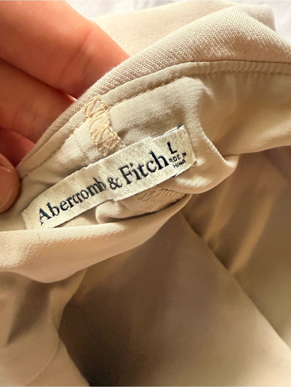 Abercrombie & fitch Women's Beige Mini Skirt size large - Picture 3 of 3
